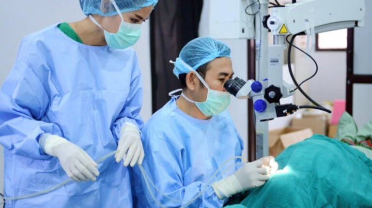 Ophthalmic surgery with certified equipment
